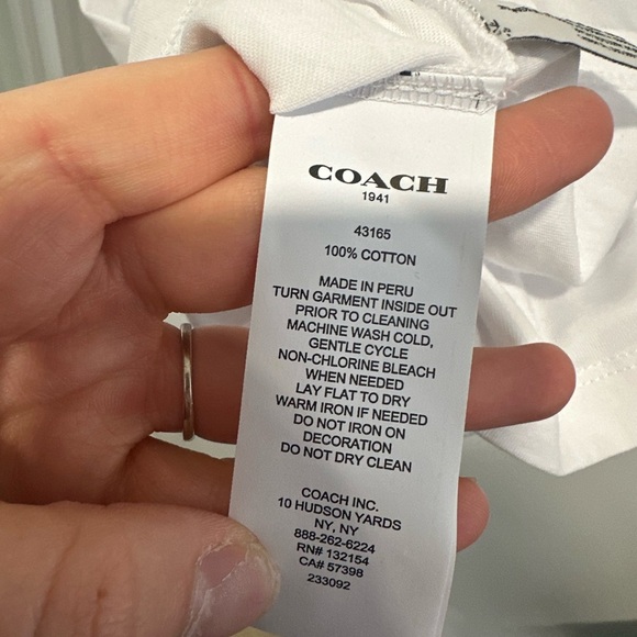 NWT- MENS COACH REXY SHORT SLEEVE- XS - Picture 10 of 10